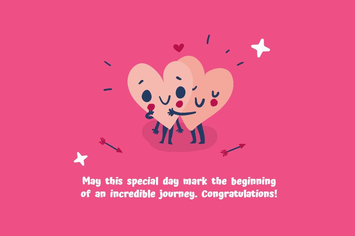 Pink Heart Pop Bridal Shower Card