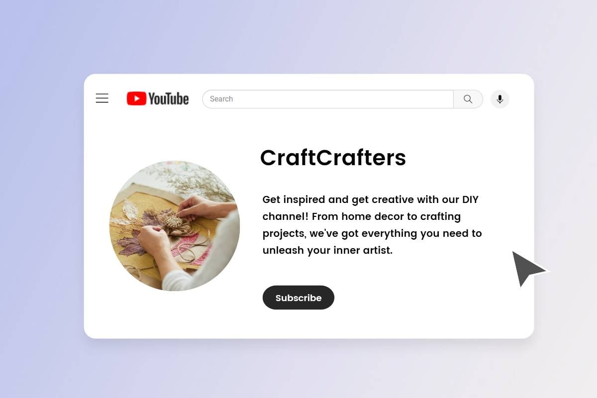 description for youtube diy channels