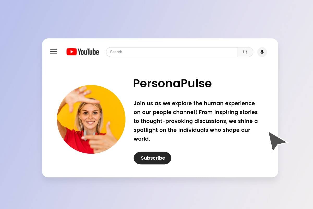 description for youtube people channels